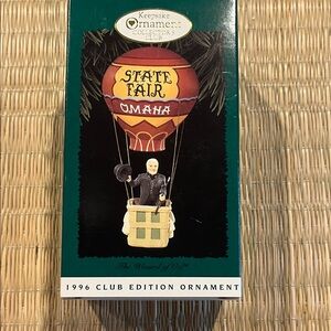 Hallmark Keepsake Ornament - State Fair Omaha Hot Air Balloon - Club Edition